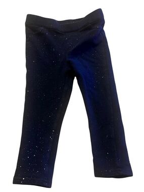 Carter's Black Leggings with Silver Sparkle